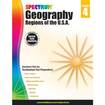 Carson-Dellosa Publishing Spectrum&#174; Geography: Regions of the U.S.A., Grade 4
