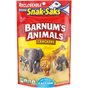 Nabisco Barnum&#39;s Animal Crackers Snak-Saks, 8 oz , 12 Packs