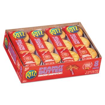 Ritz&#174; Peanut Butter Cracker Sandwiches, 1.38 oz. Sleeve, 8/PK