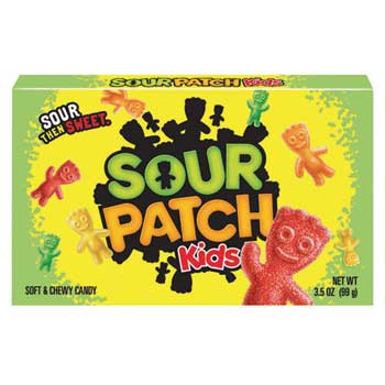 Sour Patch Kids Soft &amp; Chewy Candy Box, 12/CS