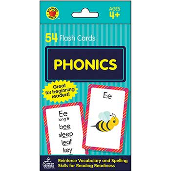 Carson-Dellosa Publishing Brighter Child&#174; Phonics Flash Cards, 54/PK