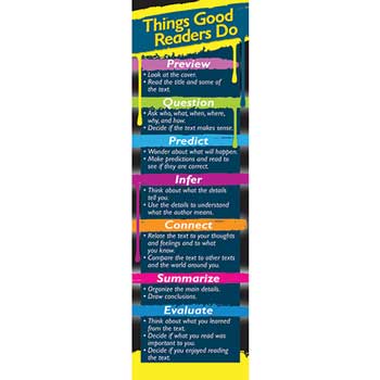 Carson-Dellosa Publishing Bookmark,Things Good Readers Do, 30/PK