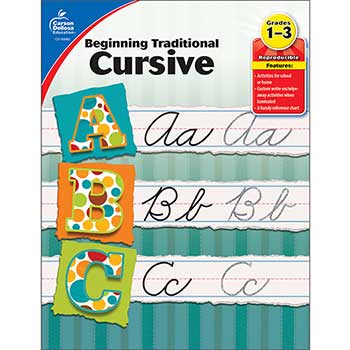Carson-Dellosa Publishing Beginning Traditional Cursive, Grades 1 - 3