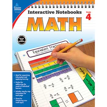 Carson-Dellosa Publishing Interactive Notebooks: Math, Grade 4