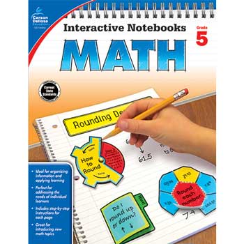 Carson-Dellosa Publishing Interactive Notebooks: Math, Grade 5