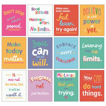 Carson-Dellosa Publishing Mini Posters, Growth Mindset Quotes, 8.5&quot; x 11&quot;