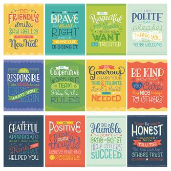 Carson-Dellosa Publishing Mini Posters, Positive Character Traits, 8.5&quot; x 11&quot;