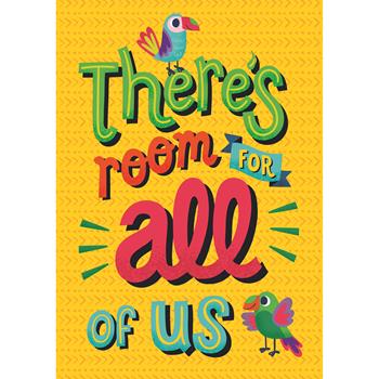 Carson-Dellosa Publishing One World Poster, There&#39;s Room for All of Us, 19&quot; x 13&quot;