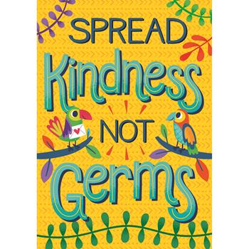 Carson-Dellosa Publishing One World Poster, Spread Kindness, Not Germs, 19&quot; x 13&quot;