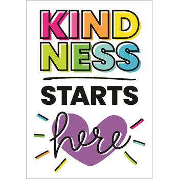 Carson-Dellosa Publishing Kind Vibes Poster, Kindness Starts Here, 19&quot; x 13&quot;