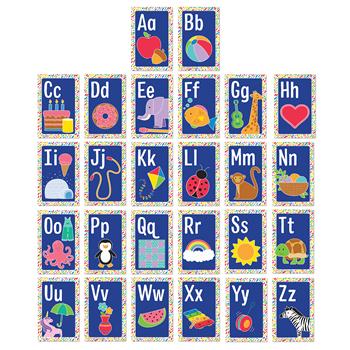Carson-Dellosa Publishing Mini Posters: Alphabet Cards Poster Set