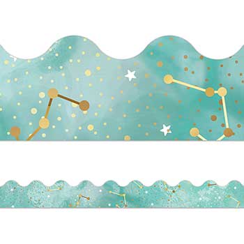 Carson-Dellosa Publishing Galaxy Constellations Scalloped Borders