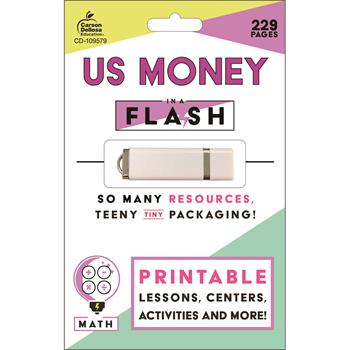 Carson-Dellosa Publishing In a Flash, US Money Printable Collection, Grade 1-2