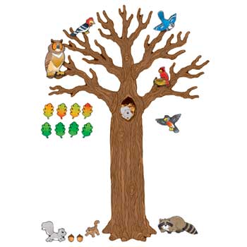 Carson-Dellosa Publishing Big Tree With Animals Bulletin Board Set