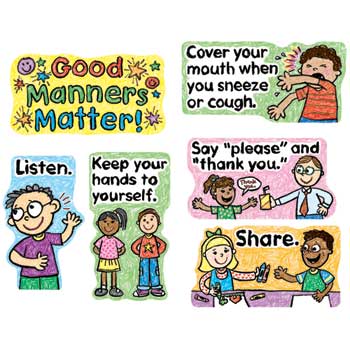 Carson-Dellosa Publishing Good Manners Matter Mini Bulletin Board Set