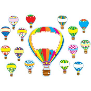 Carson-Dellosa Publishing Hot Air Ballons Bulletin Board Set