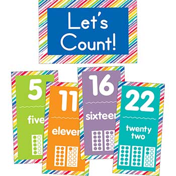 Carson-Dellosa Publishing Just Teach Number Cards Bulletin Board Set