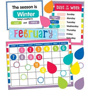 Carson-Dellosa Publishing Hello Sunshine Calendar Bulletin Board Set