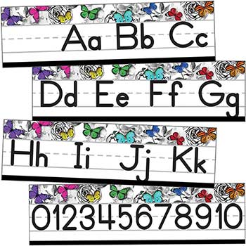 Carson-Dellosa Publishing Woodland Whimsy Alphabet Line: Manuscript Mini Bulletin Board Set