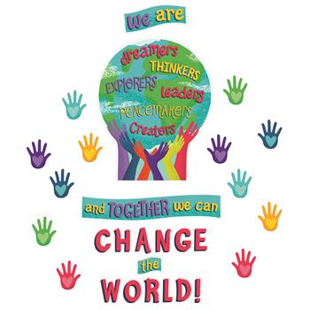 Carson-Dellosa Publishing One World Bulletin Board Set, Together We Can Change the World