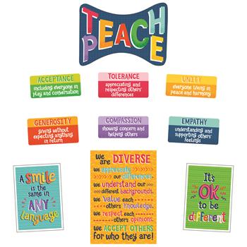 Carson-Dellosa Publishing One World Bulletin Board Set, Teach Peace
