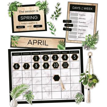 Carson-Dellosa Publishing Simply Boho Bulletin Board Set, Calendar
