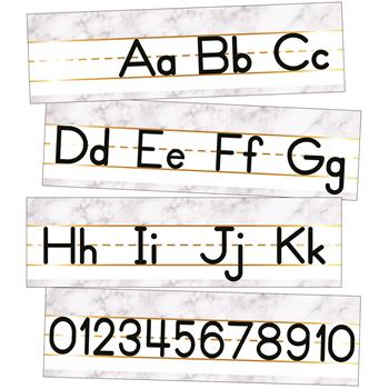 Carson-Dellosa Publishing Simply Boho Mini Bulletin Board Set, Alphabet Line, Manuscript
