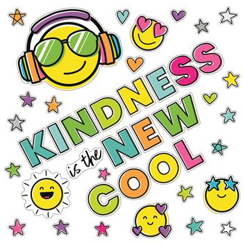 Carson-Dellosa Publishing Kind Vibes Bulletin Board Set, Kindness Is the New Cool