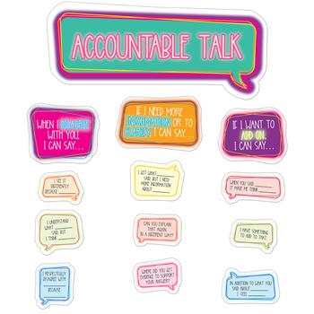 Carson-Dellosa Publishing Accountable Talk Bulletin Board Set