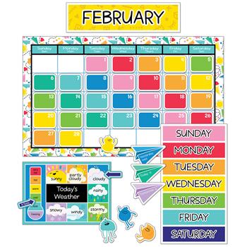 Carson-Dellosa Publishing Happy Place Calendar Bulletin Board Set