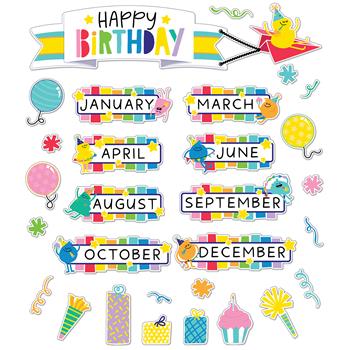 Carson-Dellosa Publishing Happy Place Birthday Bulletin Board Set