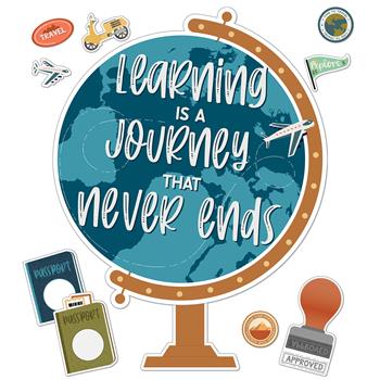Carson-Dellosa Publishing Let&#39;s Explore Learning Is a Journey Bulletin Board Set