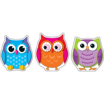 Carson-Dellosa Publishing Colorful Owls Cut-Outs
