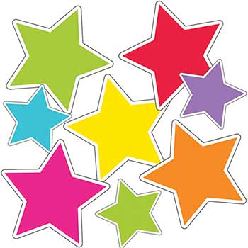 Schoolgirl Style Twinkle Twinkle You&#39;re A STAR! Color Stars Cut-Outs