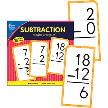 Carson-Dellosa Publishing Subtraction All Facts through 12 Flash Cards, 170/PK
