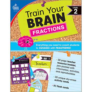 Carson-Dellosa Publishing Train Your Brain: Fractions Level 2
