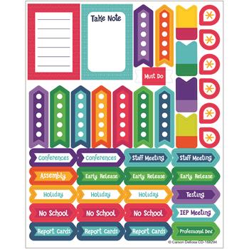 Carson-Dellosa Publishing One World Planner Accents Sticker Pack