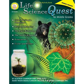 Carson-Dellosa Publishing Life Science Quests for Middle Grades