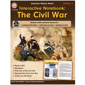 Carson-Dellosa Publishing Interactive Notebook: The Civil War