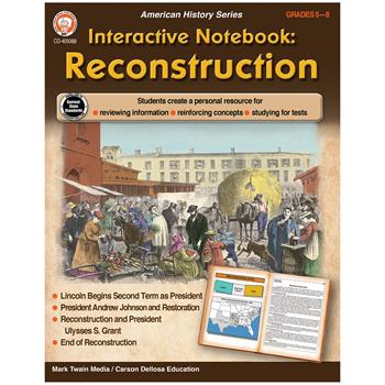 Carson-Dellosa Publishing Interactive Notebook: Reconstruction