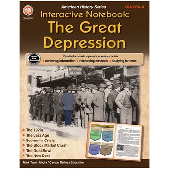 Carson-Dellosa Publishing Interactive Notebook: The Great Depression