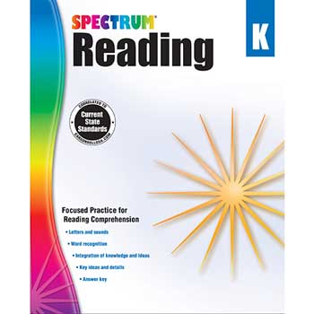 Carson-Dellosa Publishing Spectrum Reading Workbook, Grade K