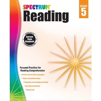 Carson-Dellosa Publishing Spectrum Reading Workbook, Grade 5