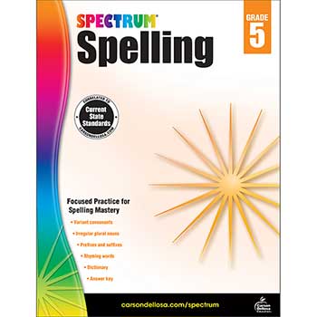 Carson-Dellosa Publishing Spectrum Spelling, Grade 5