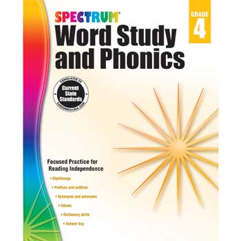 Carson-Dellosa Publishing Spectrum Word Study and Phonics, Grade 4