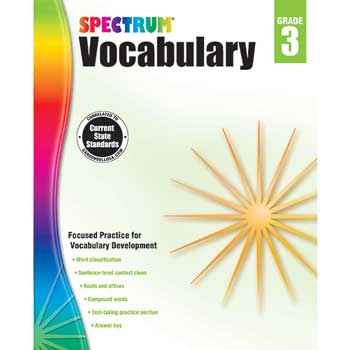 Carson-Dellosa Publishing Spectrum Vocabulary, Grade 3