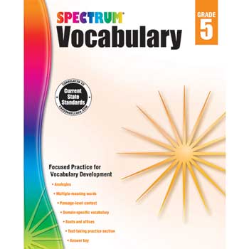 Carson-Dellosa Publishing Spectrum Vocabulary, Grade 5