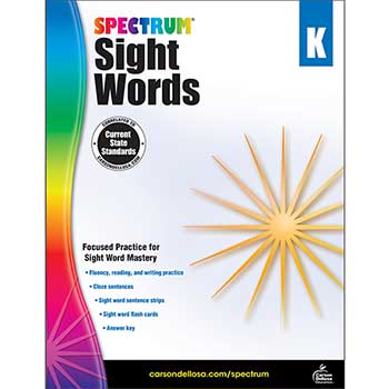 Carson-Dellosa Publishing Spectrum Sight Words, Grade K