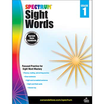 Carson-Dellosa Publishing Spectrum Sight Words, Grade 1