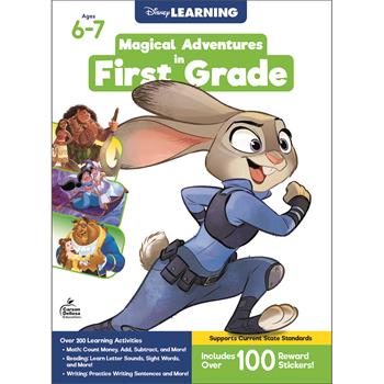 Carson-Dellosa Publishing Workbook, Disney/Pixar Magical Adventures in First Grade